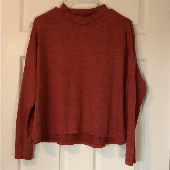 Burnt orange mock neck jumper - Picture 1 of 1